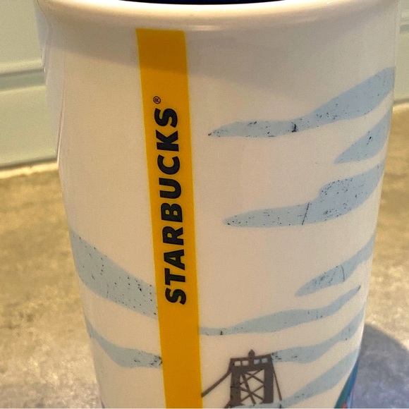 Starbucks San Francisco 2016 Tumbler Ceramic Travel Golden Gate Bridge 10 Oz - Picture 3 of 6